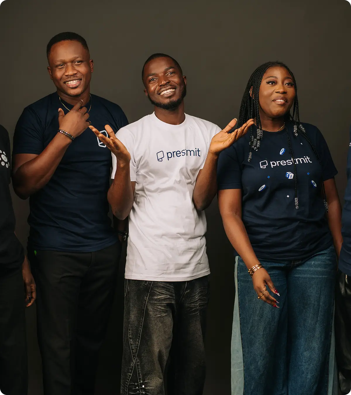 Team representing global businesses using Prestmit
