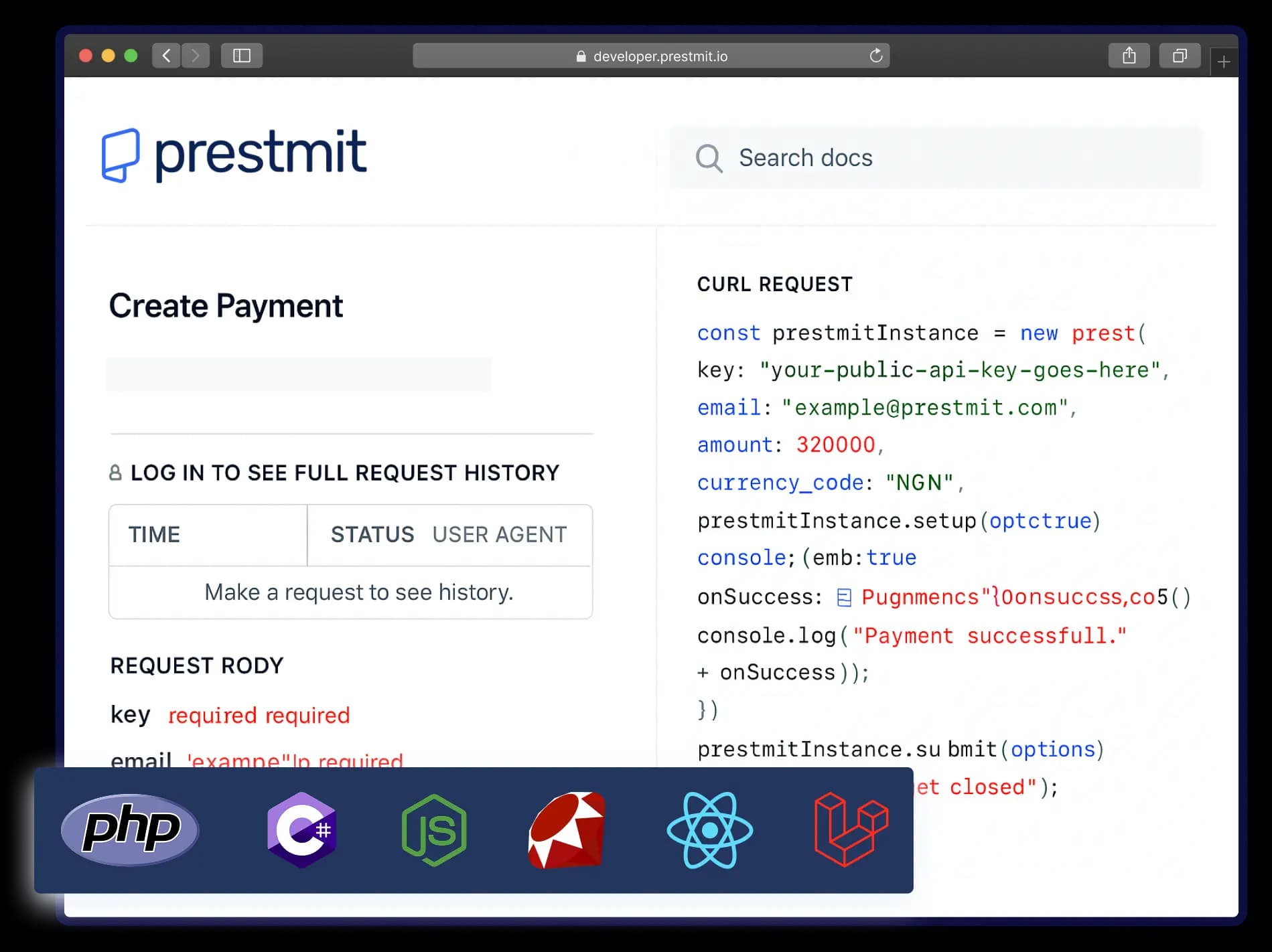 Developer API Framework