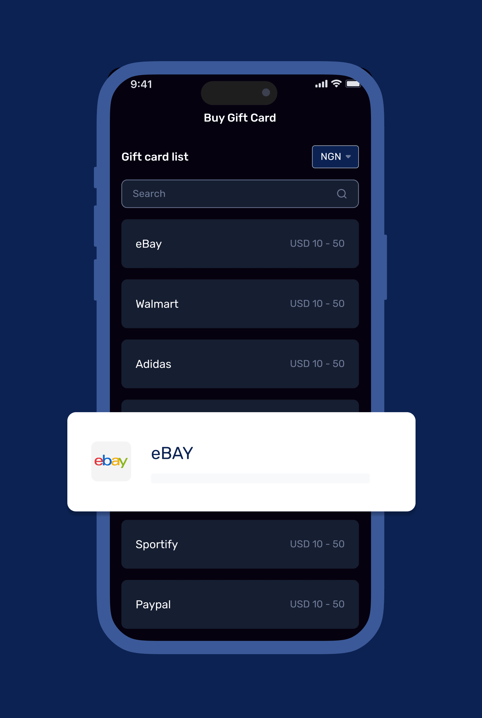 asset interface