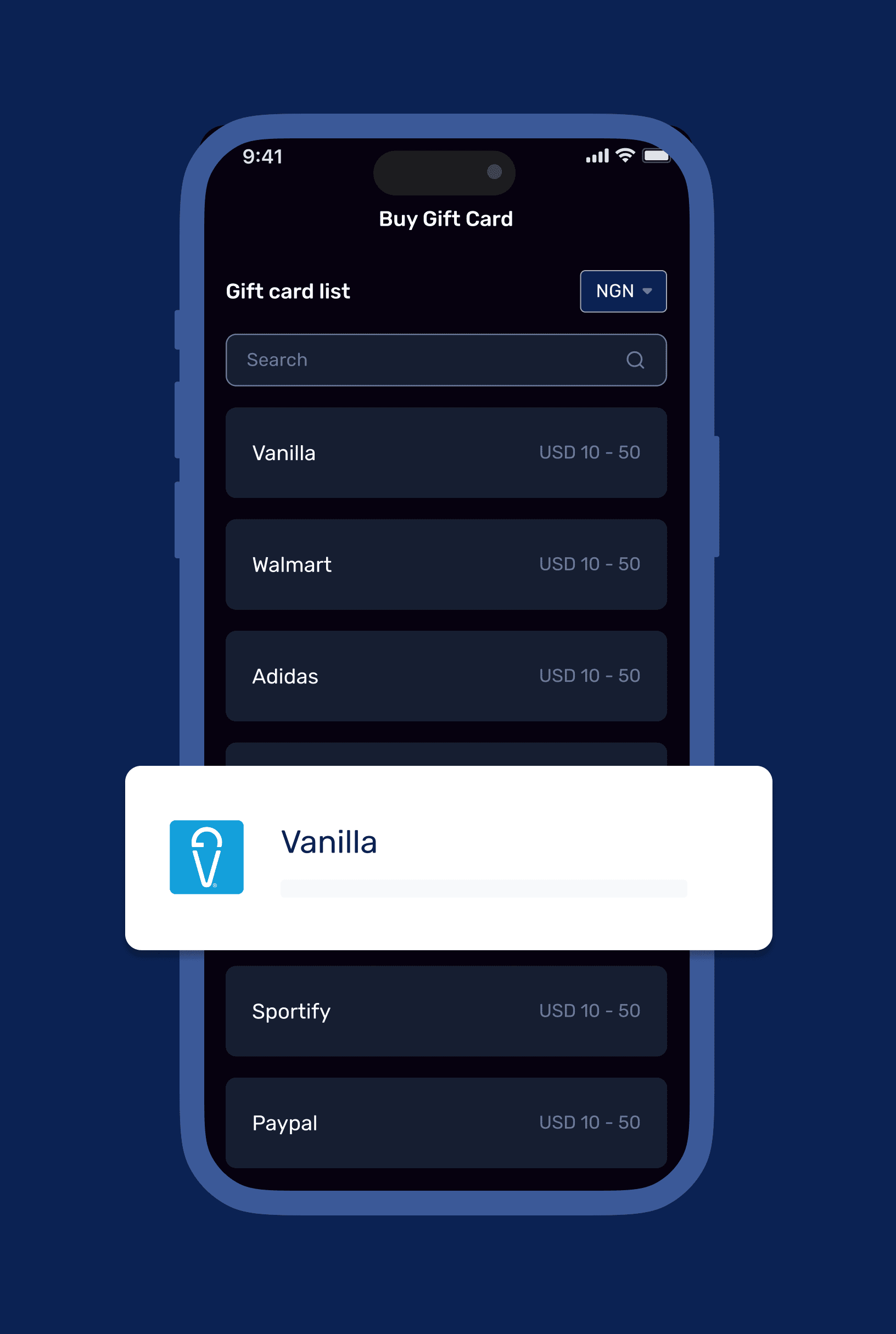 asset interface