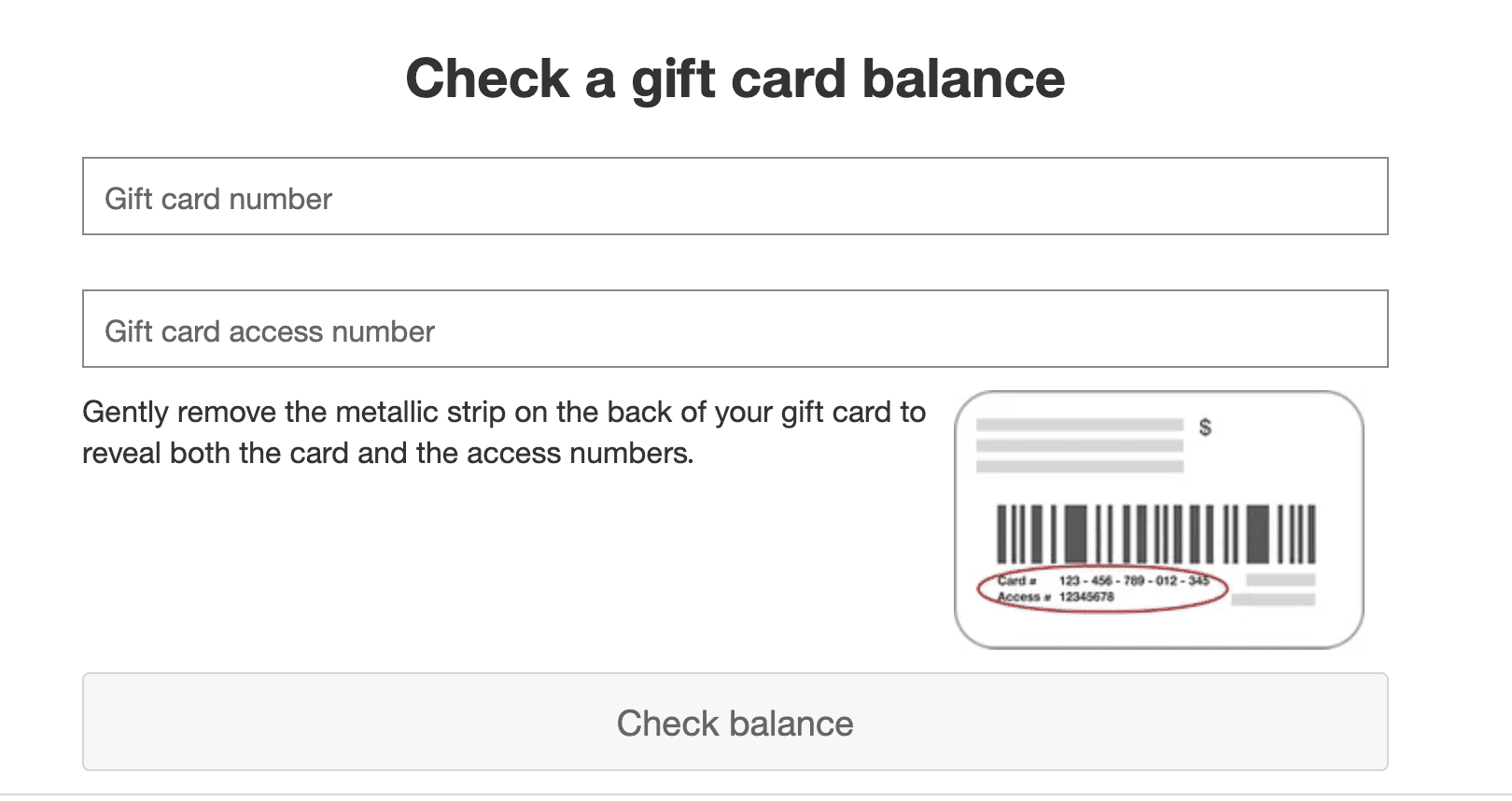 Check Target gift card balance