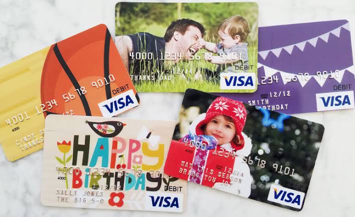 Custom Visa gift card