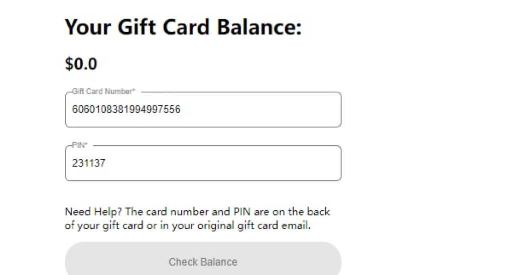 Check nike gift card balance canada online