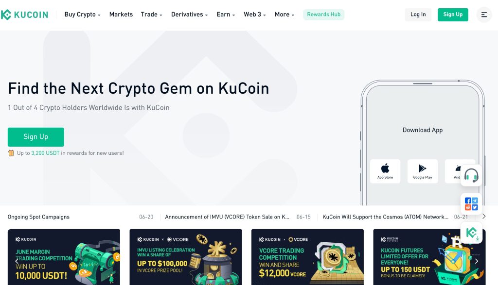 Kucoin - alternative to hotbit cex