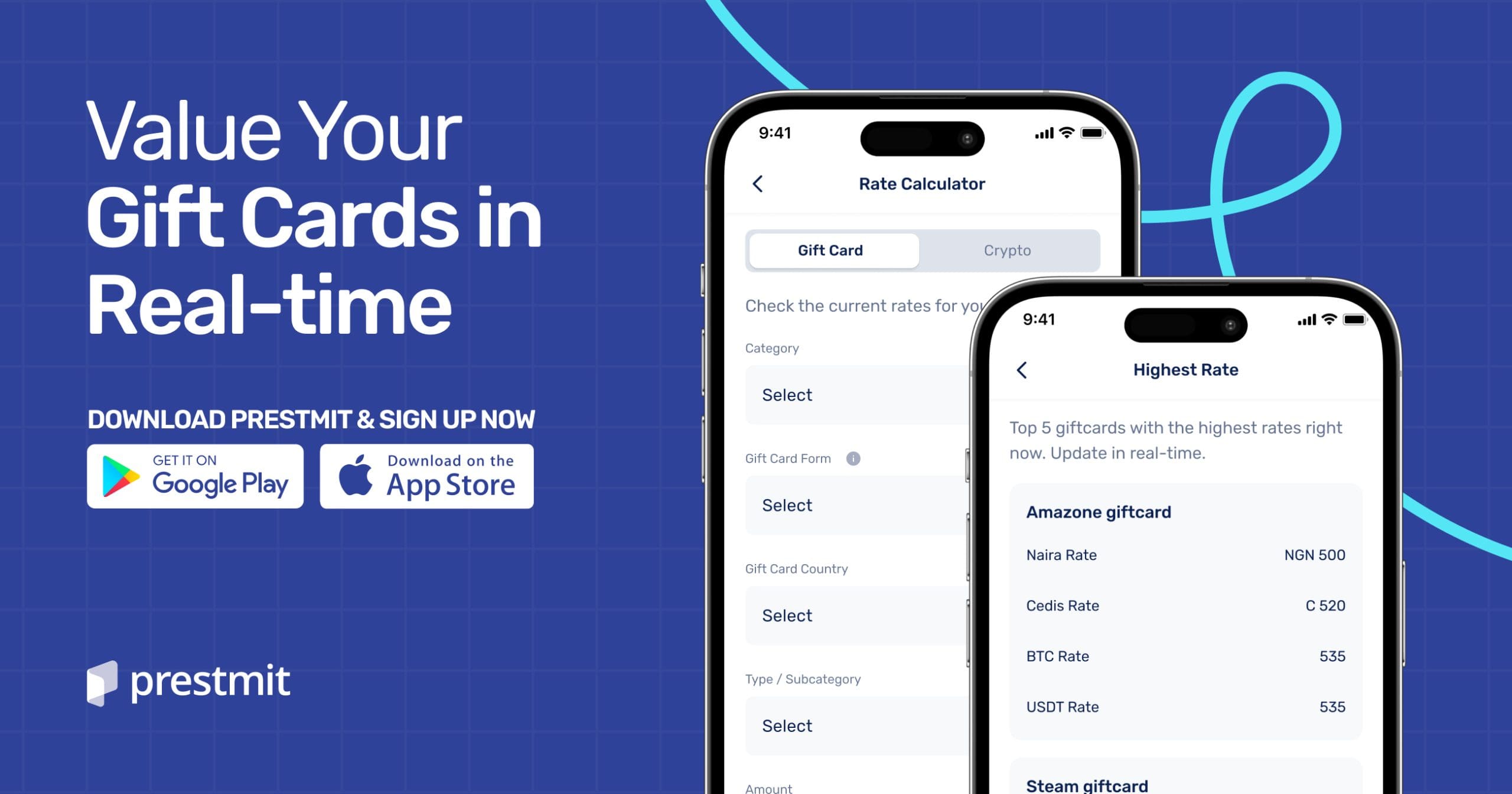 Gift Card Rates Today Calculate In Naira, Cedis, USD Prestmit